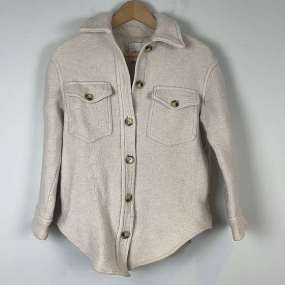 Aritzia Sweaters - Aritzia the Ganna Shacket size extra small in Cream